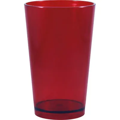 copo cancun cristal 320ml vermelho de plastico 