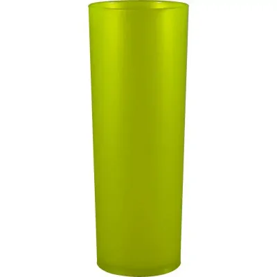 copo long drink 330ml amarelo neon de plastico 