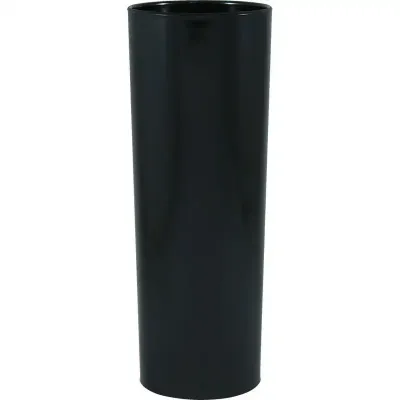 copo long drink 330ml preto de plastico 