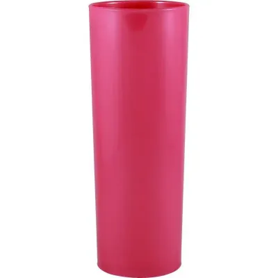 copo long drink 330ml rosa neon de plastico  - 1525165