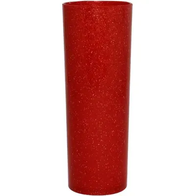 Copo Long Drink Fibra Madeira Vermelho 180ml