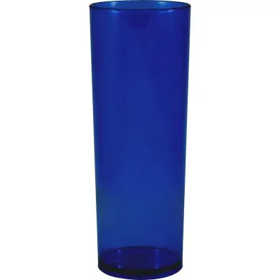 copo long drink cristal 330ml azul de plastico  - 1525195