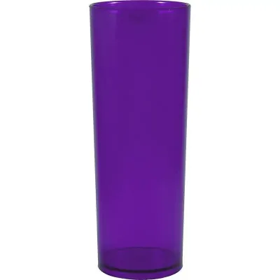 copo long drink cristal 330ml lilas de plastico 