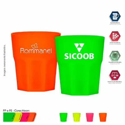  copo mini roma 300ml neon cores  - 1523521