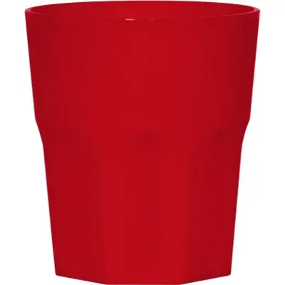 copo mini roma 300ml vermelho de plastico 