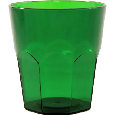 copo mini roma cristal 300ml verde de plastico 