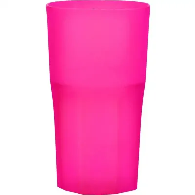 copo roma 360ml rosa neon de plastico 