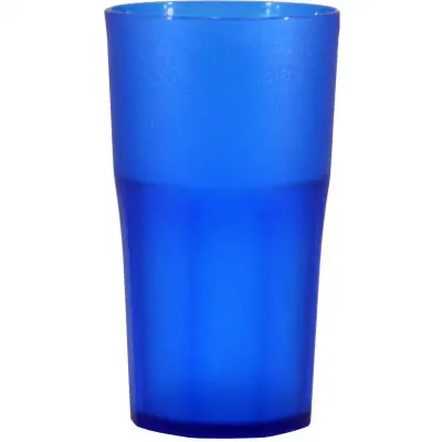 copo roma cristal 370ml azul de plastico 