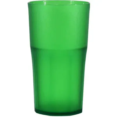 copo roma cristal 370ml verde de plastico 