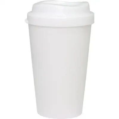 copo tampa mug 320ml branco de plastico  - 1523402