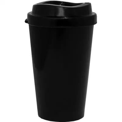 copo tampa mug 320ml preto de plastico  - 1523404