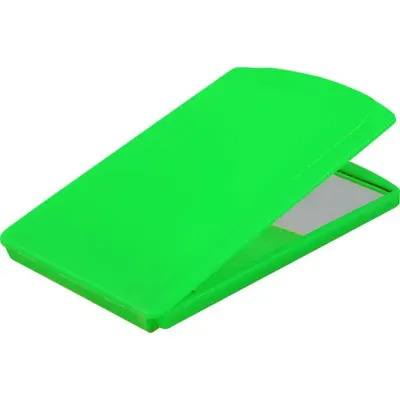 Espelho bolsa verde neon de plastico  - 1523758