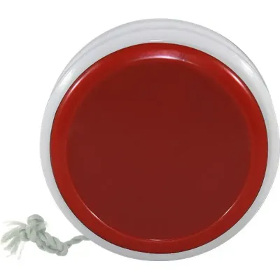 Ioiô base branca vermelho de plastico  - 1524949