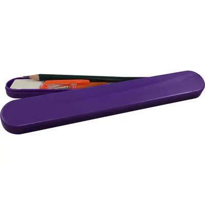 Mini estojo lilas de plastico  - 1524811