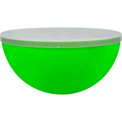 Petisqueira futebol tampa 240ml verde neon de plastico 