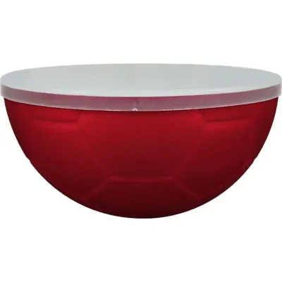 Petisqueira futebol tampa 240ml vermelho de plastico  - 1524251