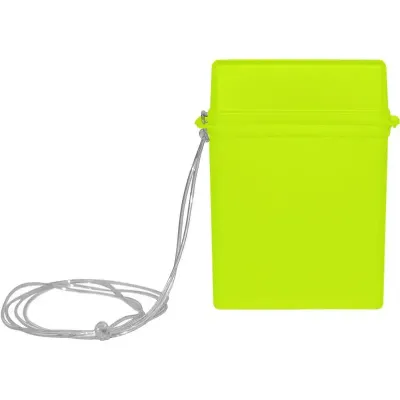 porta documento mariner amarelo neon de plastico 