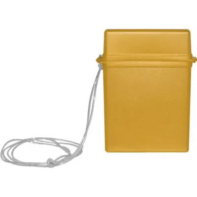 porta documento mariner dourado de plastico  - 1524565