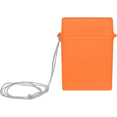 porta documento mariner laranja neon de plastico 