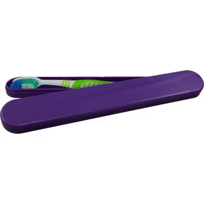 porta escova dental lilas de plastico 