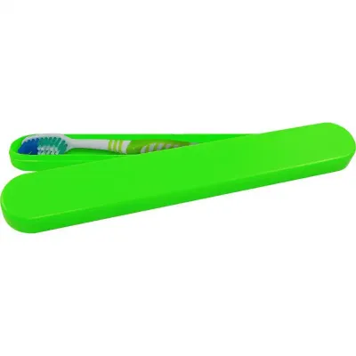 porta escova dental verde neon de plastico  - 1524780