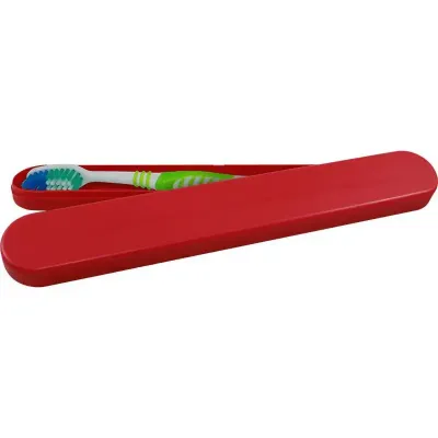 porta escova dental vermelho de plastico 