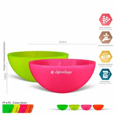 Mini bowl neon - cores - 1688434