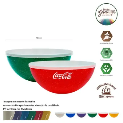  pote mini bowl tampa 240ml green colors cores  - 1524362