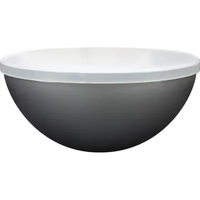 pote mini bowl tampa 240ml prata de plastico  - 1524341