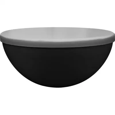 Pote mini bowl tampa 240ml preto de plastico  - 1524327