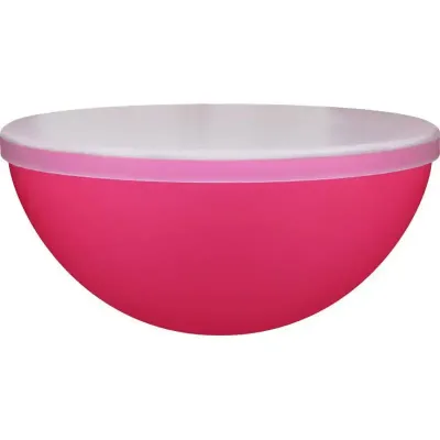 pote mini bowl tampa 240ml rosa neon de plastico 