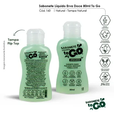  sabonete to go 80ml  - 1525497