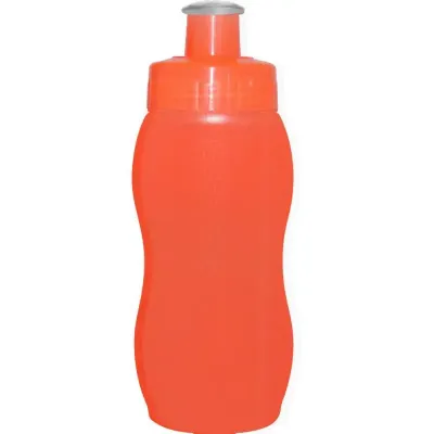 squeeze 250ml laranja neon de plastico 