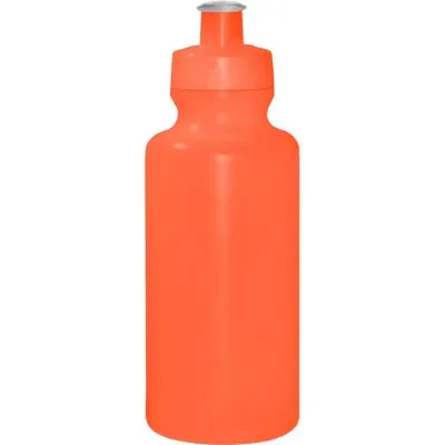 squeeze 550ml laranja neon de plastico 