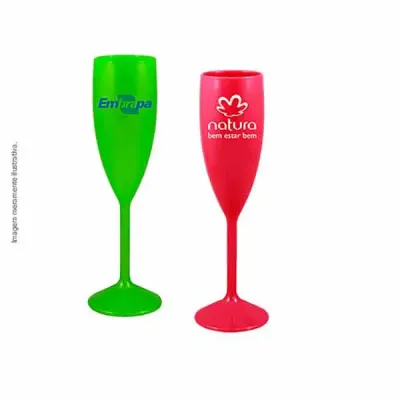 Taça VIP champagne 180ml neon