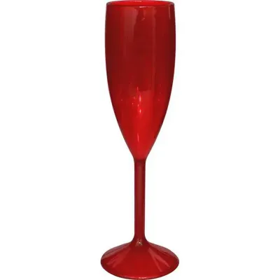 Taça vip cristal 180ml vermelho de plastico 