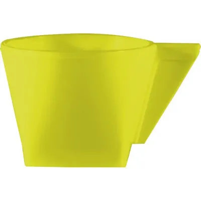 xicara 50ml amarelo neon de plastico 