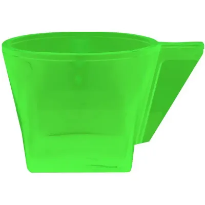 Xícara 50ml cristal verde neon de plastico 