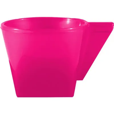 Xícara 50ml rosa neon de plastico 