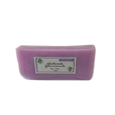 Sabonete lavanda 100g, com base vegetal e glicerina 