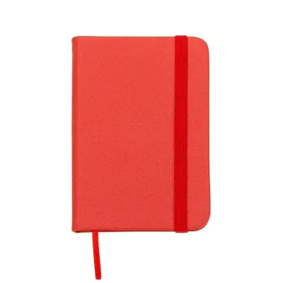 Mini Caderneta Sintética Brilhante Vermelha - 1997228