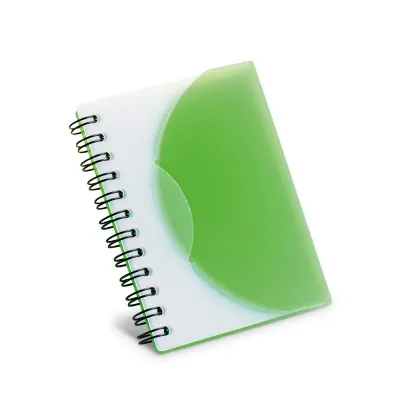 Caderno A7 espiral verde - 1994781