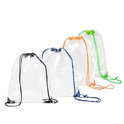 Mochila Saco em PVC  - opções de cores