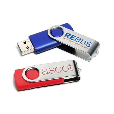 Pen Drive 4 GB Giratório Personalizado