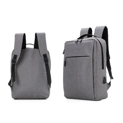 Mochila para Notebook em tecido poliéster cinza