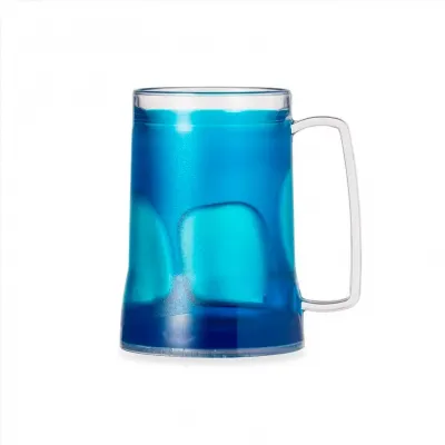 Caneca Térmica Gel Personalizada 400 ml Azul