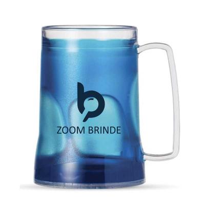 Caneca acrílico com gel térmico 400ml personalizada