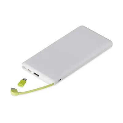 Power Bank branco com Indicador LED  - 2010592