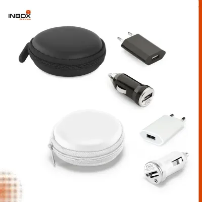 Kit de adaptadores USB em ABS