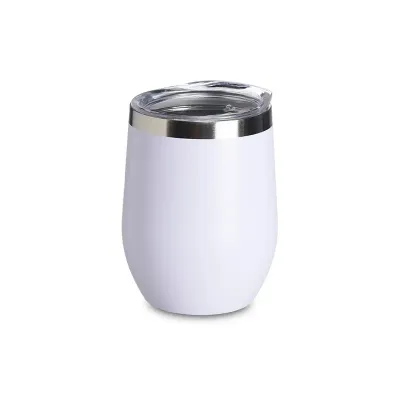 Copo Inox Branco Parede Dupla 320ml - 1995508